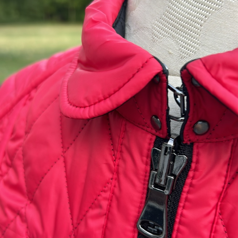NWT Reversible Red to Black Carlisle Per Se Venom Cherry Red Quilted Vest - Picture 5 of 15